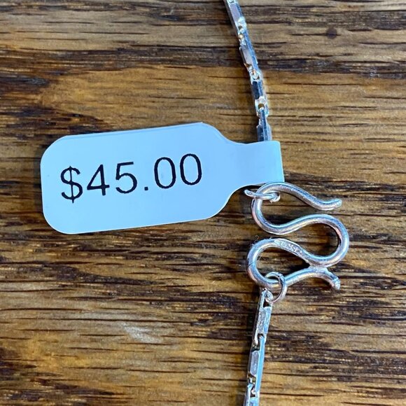 18" Sterling Silver 925 Chain S-Hook Clasp Jewelry - Picture 5 of 5